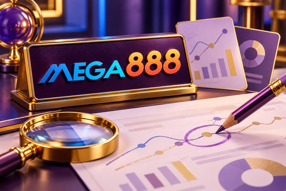 Mega888 branded correction desk artwork