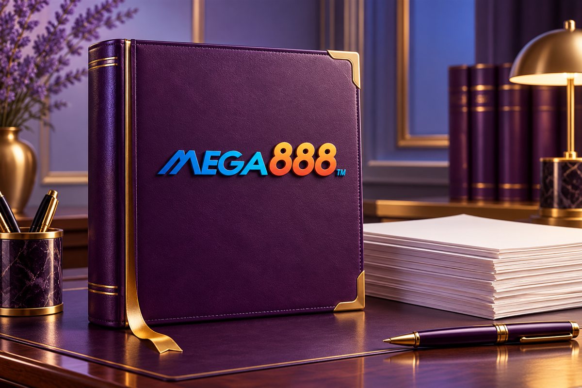 Mega888 branded website terms artwork